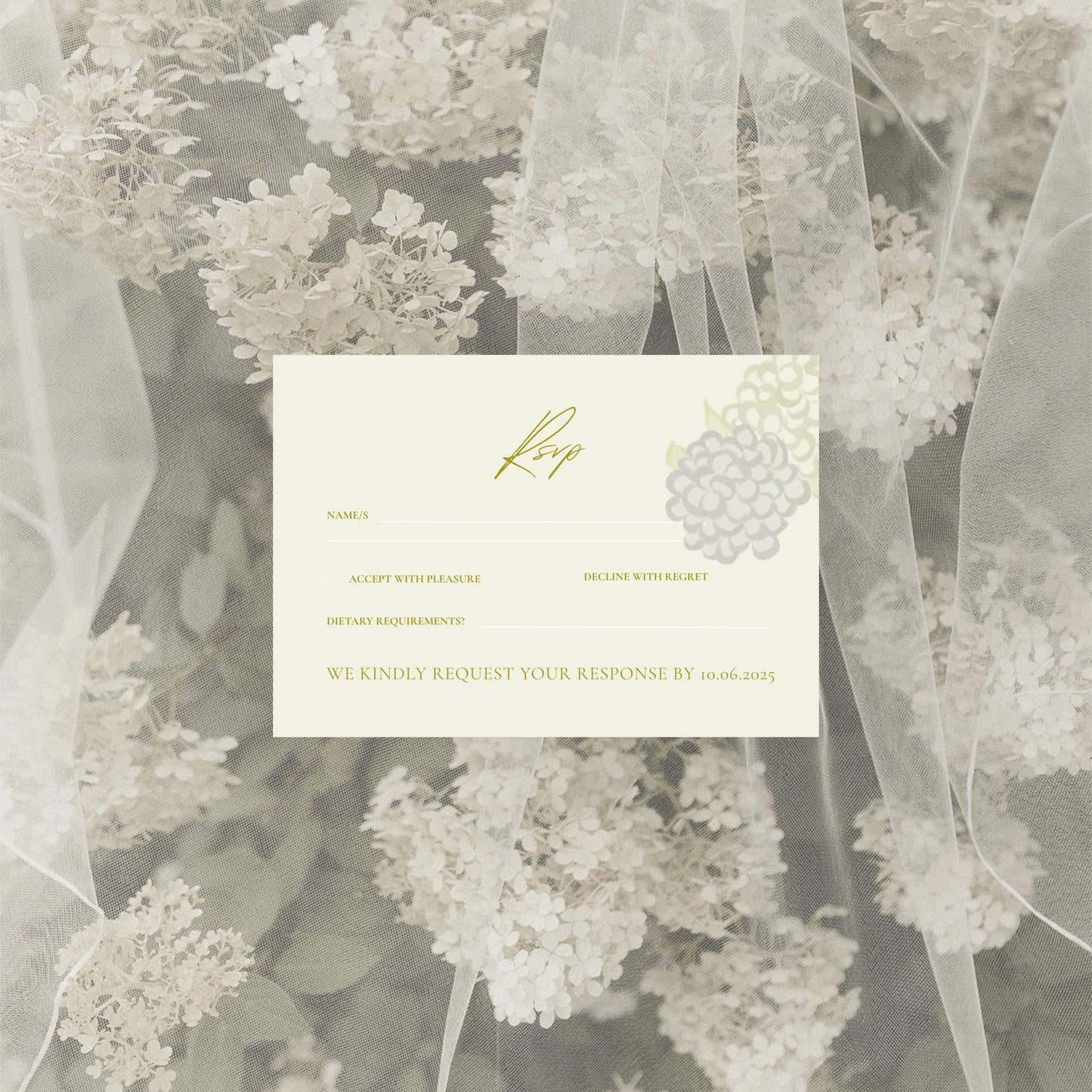 Floral Garden Wedding Invitation Suite Canva Template