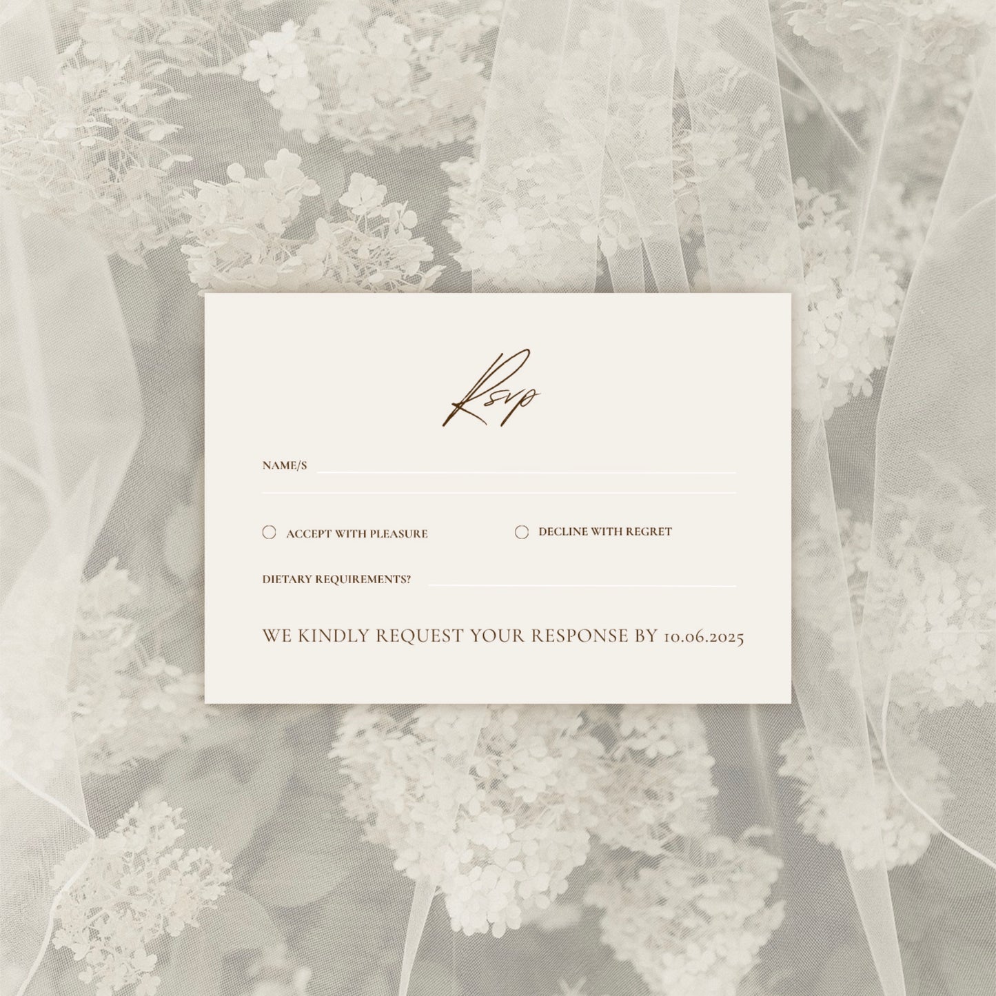 Baroque Wedding Invitation Suite Canva Template