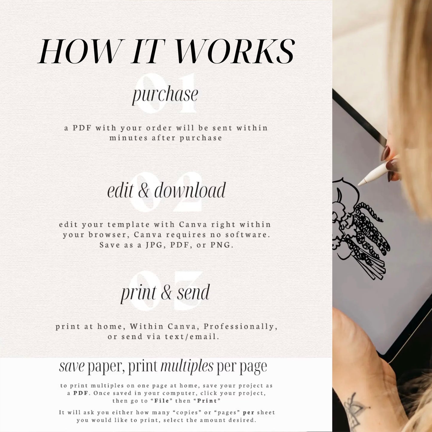 Striped Save The Date Template