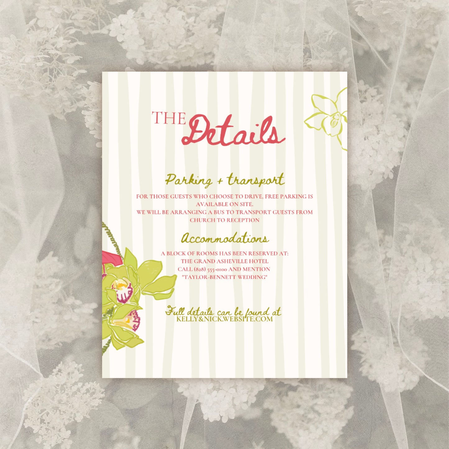 Floral Wedding Invitation Suite Canva Template