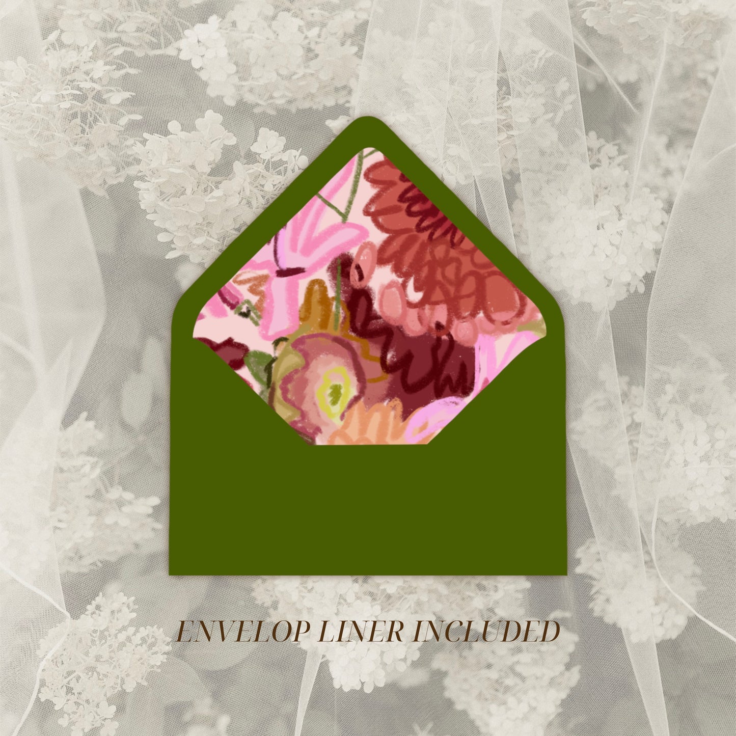 Floral Wedding Invitation Suite Canva Template
