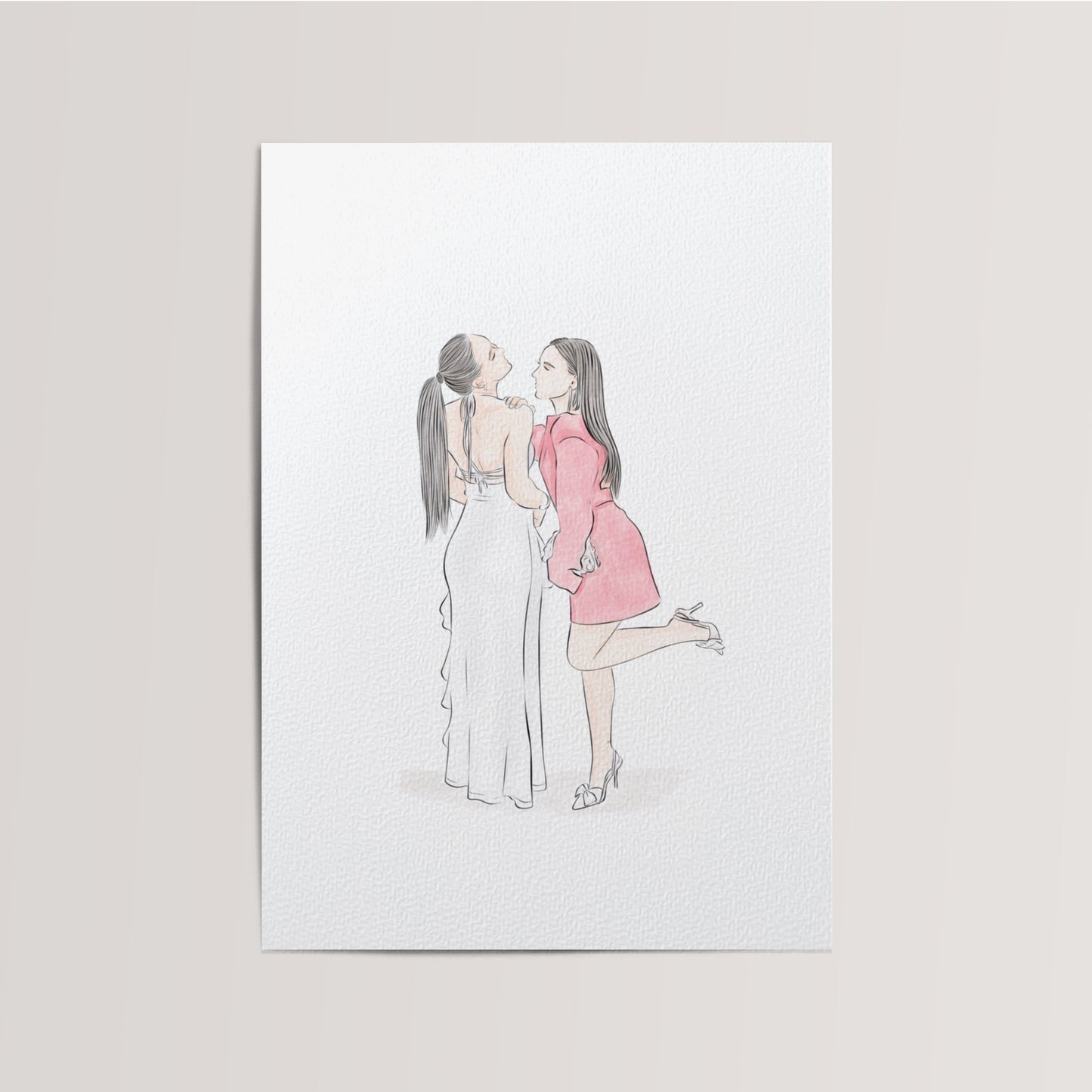 Waterverf Illustratie van Foto
