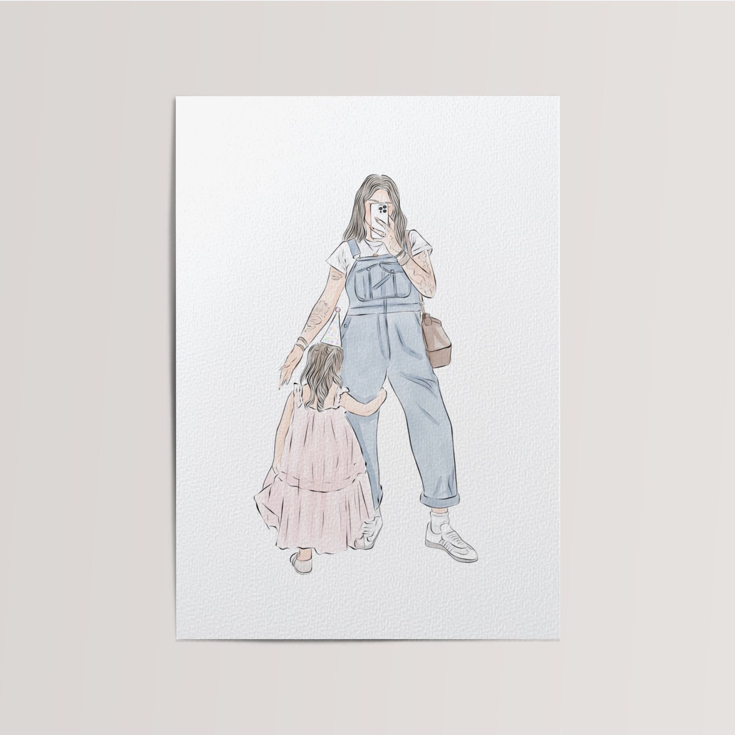 Waterverf Illustratie van Foto