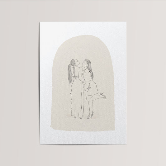 Line Illustration From Photo