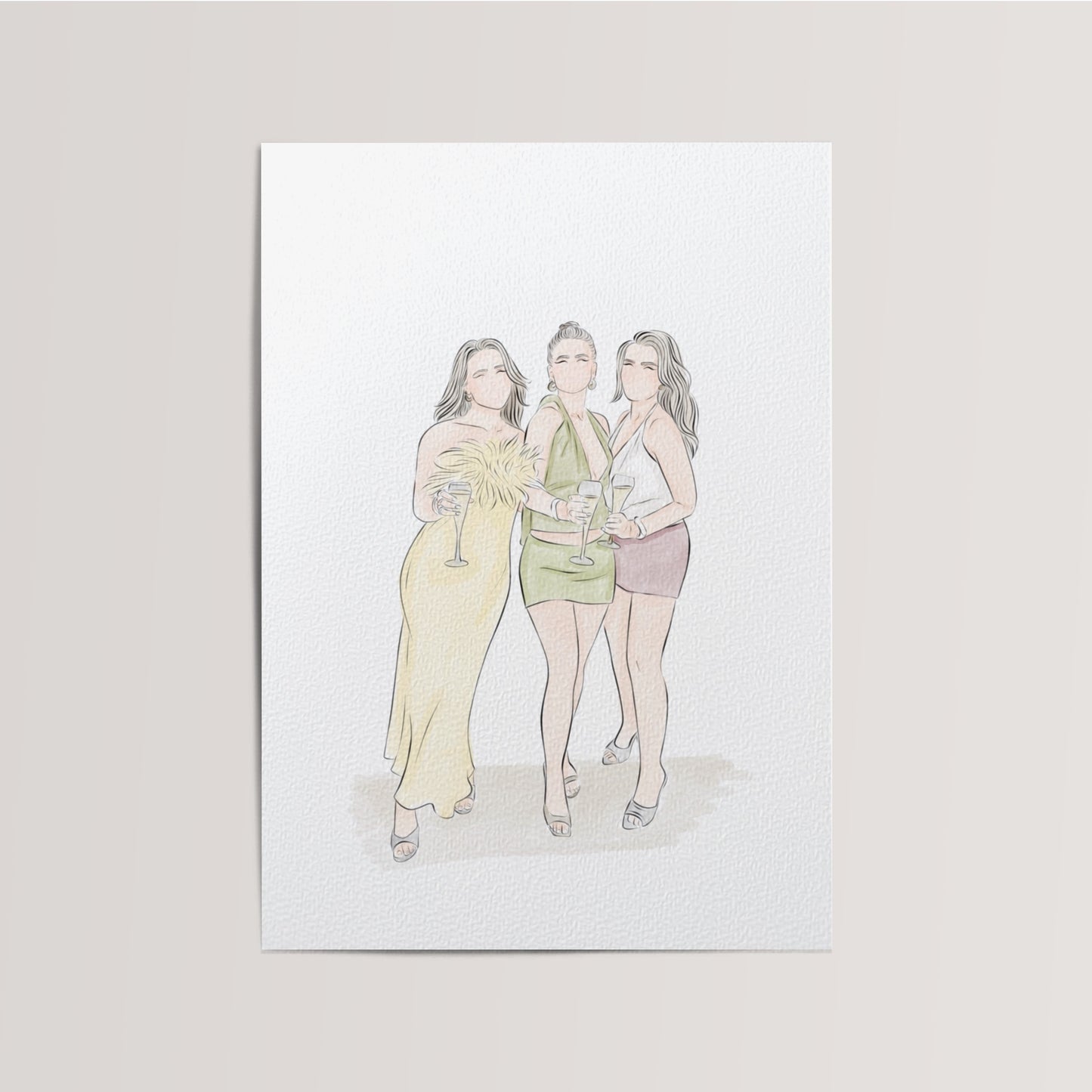 Waterverf Illustratie van Foto