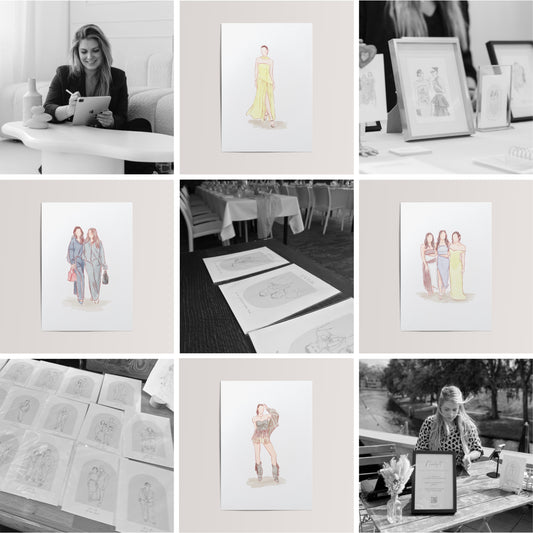Aanbetaling Live Wedding / Event Illustrations