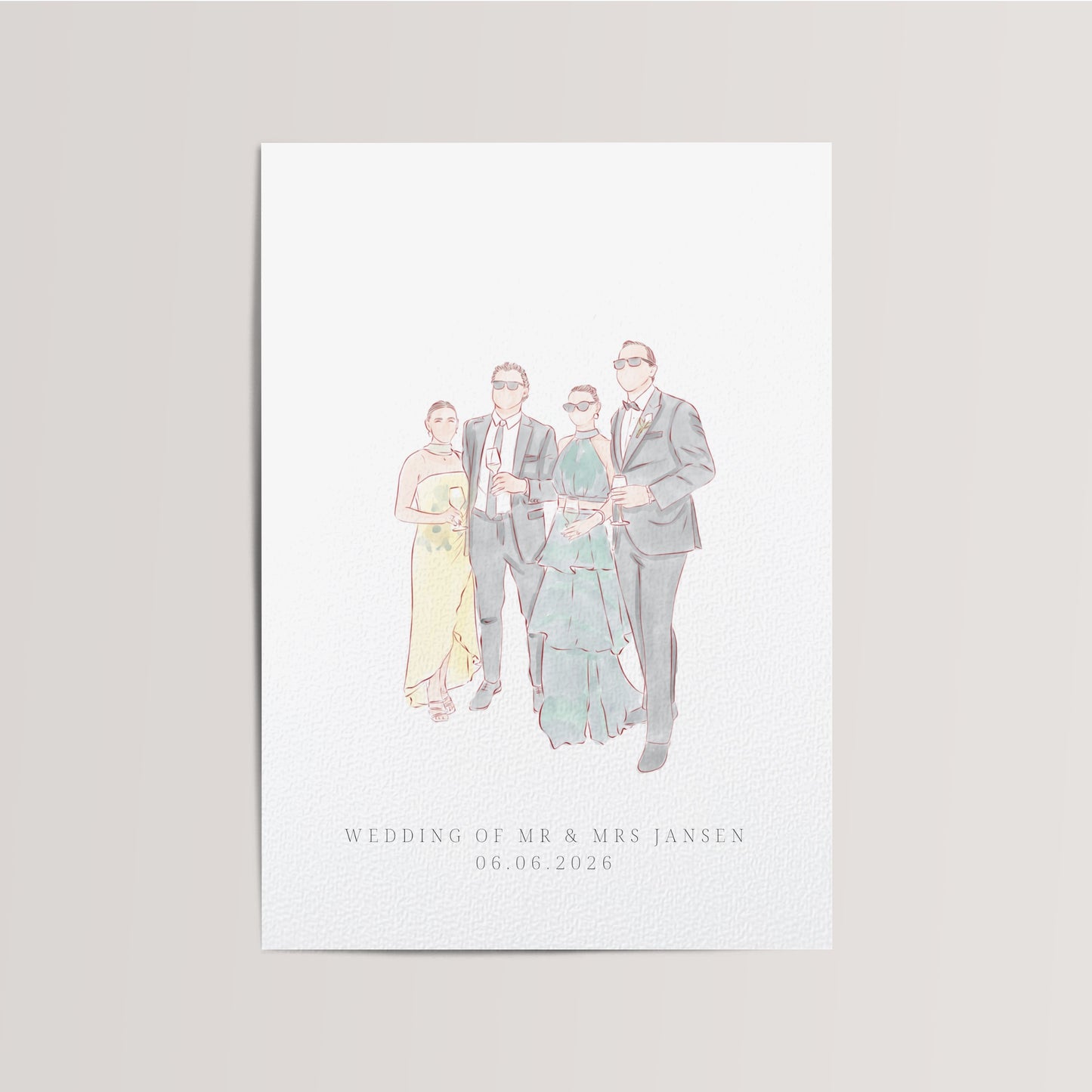 Aanbetaling Live Wedding / Event Illustrations